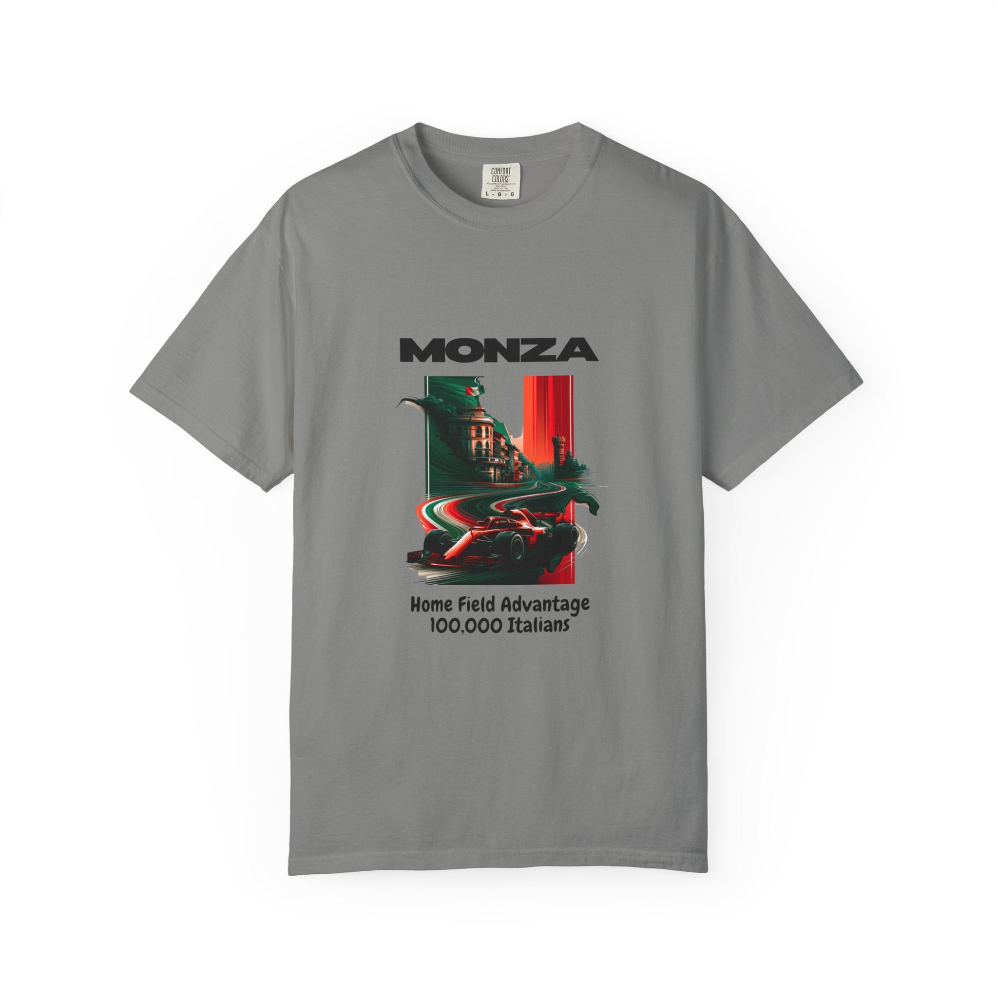 Monza Vintage Racing T-Shirt — "Home Field Advantage" Italian Circuit Tee - Multicolor