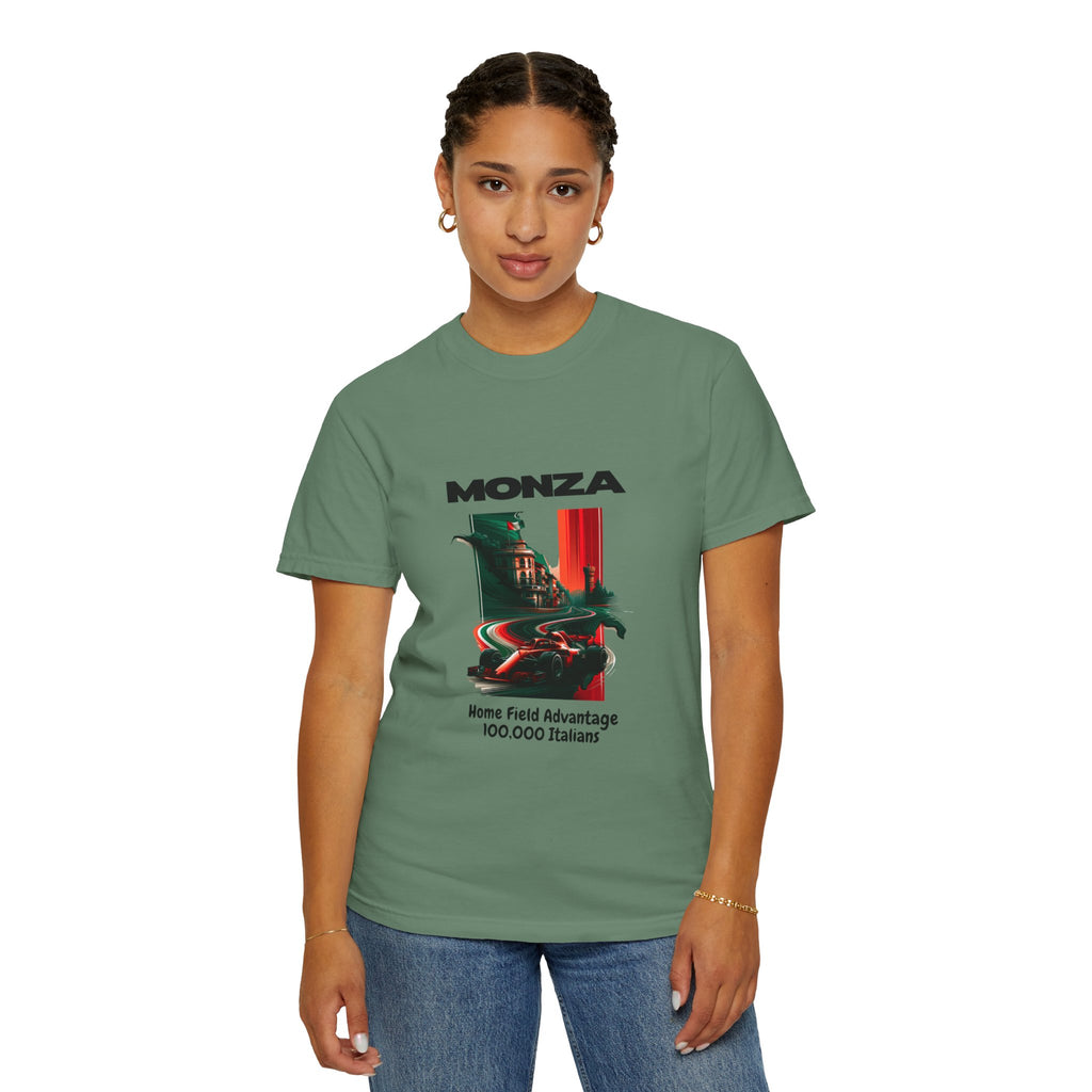 Monza Vintage Racing T-Shirt — "Home Field Advantage" Italian Circuit Tee - Multicolor