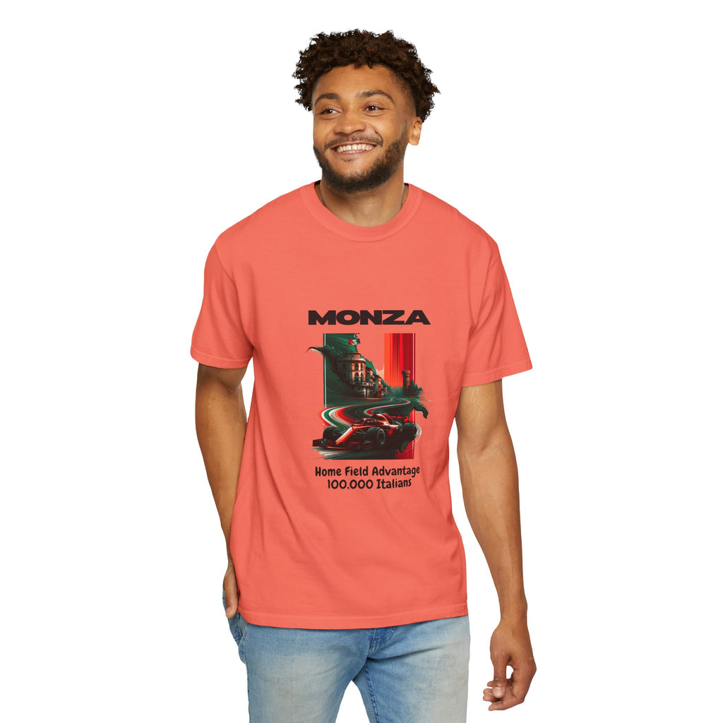 Monza Vintage Racing T-Shirt — "Home Field Advantage" Italian Circuit Tee - Multicolor