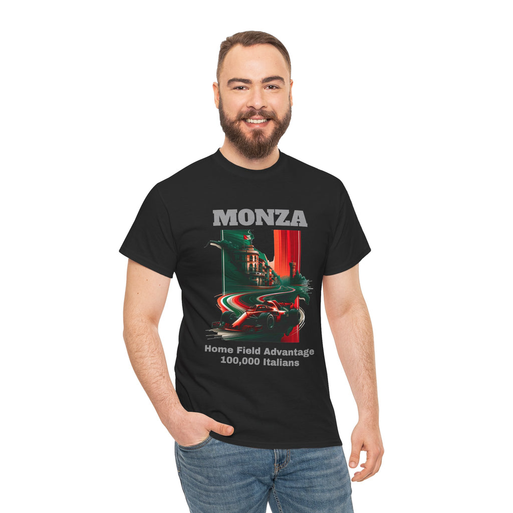 Monza Grand Prix T-Shirt | Home Field Advantage - 100,000 Italians - Traditional-Weight Classic Tee (Unisex Fit)