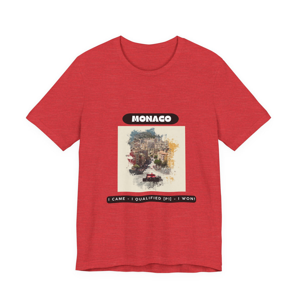 Monaco Grand Prix T-Shirt | I Came - I Qualified [P1] - I Won! | Classic Tee