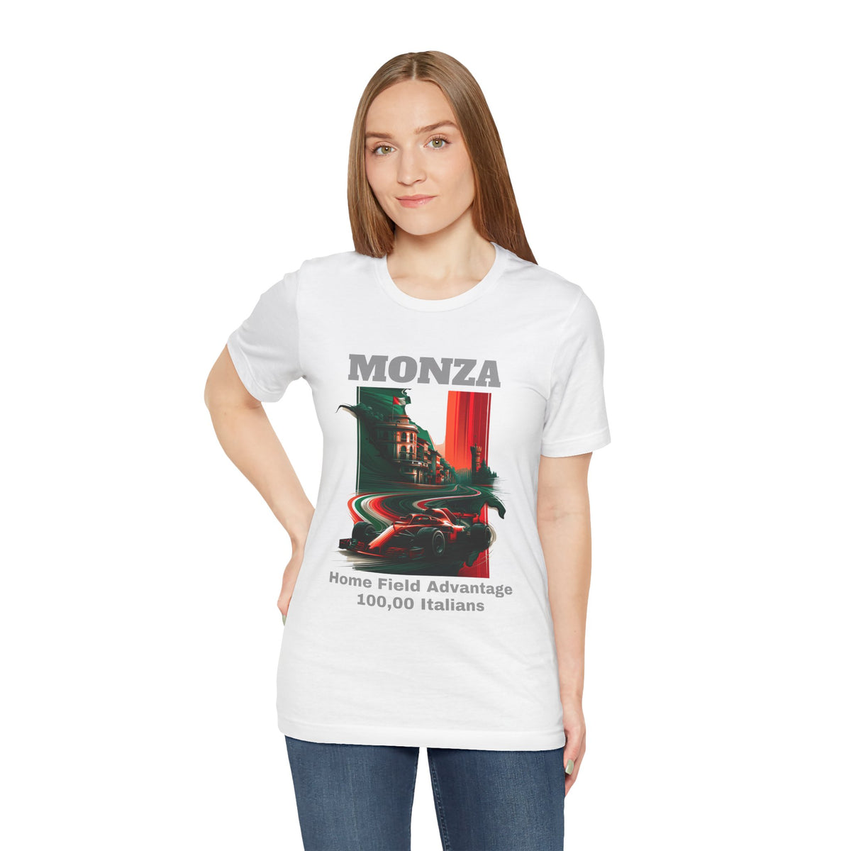 Monza Grand Prix T-Shirt | Home Field Advantage - 100,000 Italians | Light-Weight Classic Tee (Female Fit)