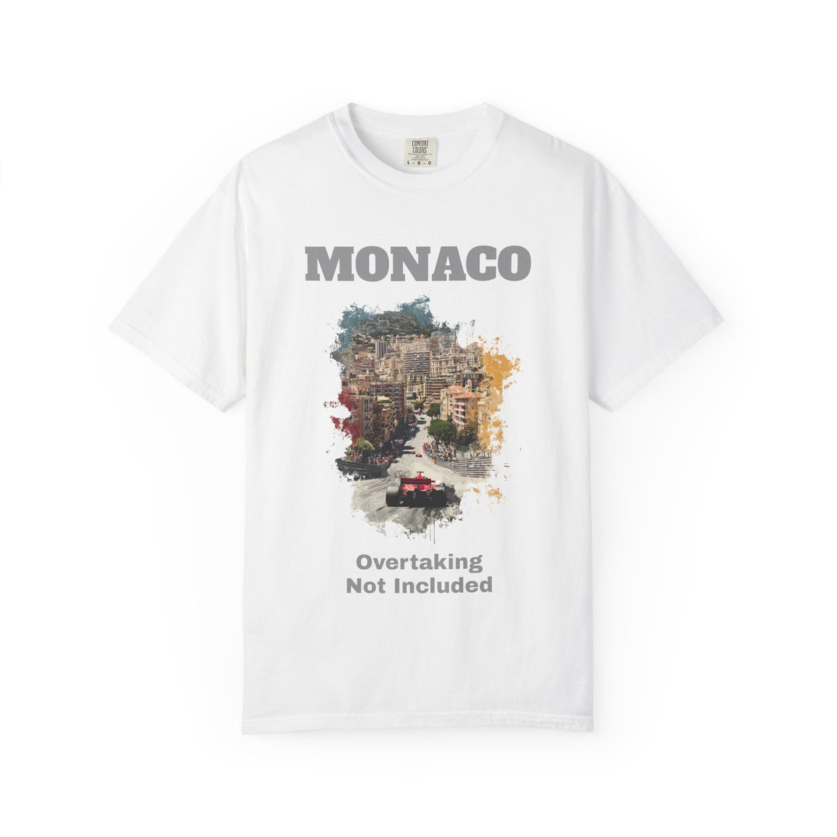 Monaco Grand Prix T-Shirt | Overtaking Not Included - Heavy-Weight Classic Tee