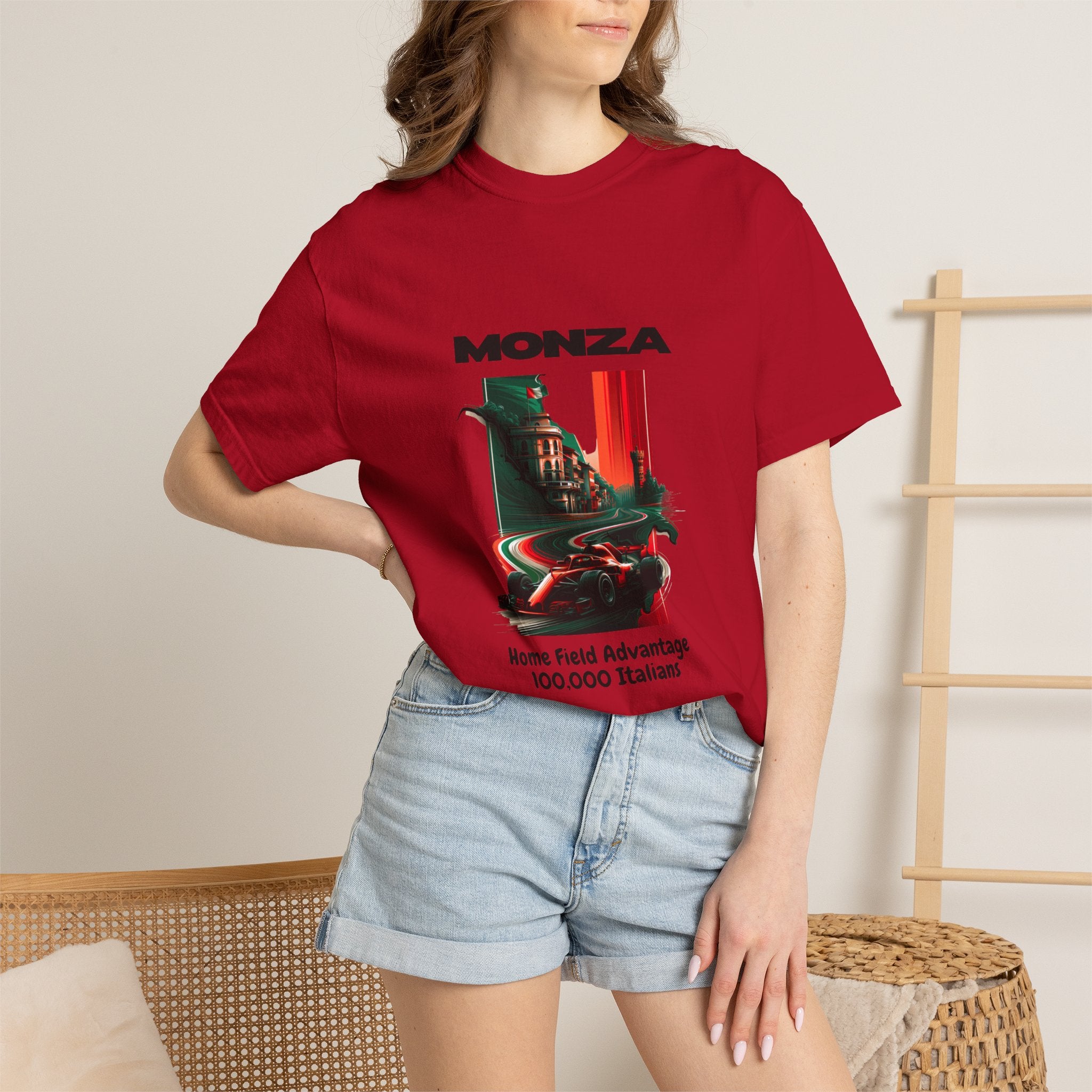 Monza Grand Prix T-Shirt | Home Field Advantage - 100,000 Italians | Heavyweight Classic Tee