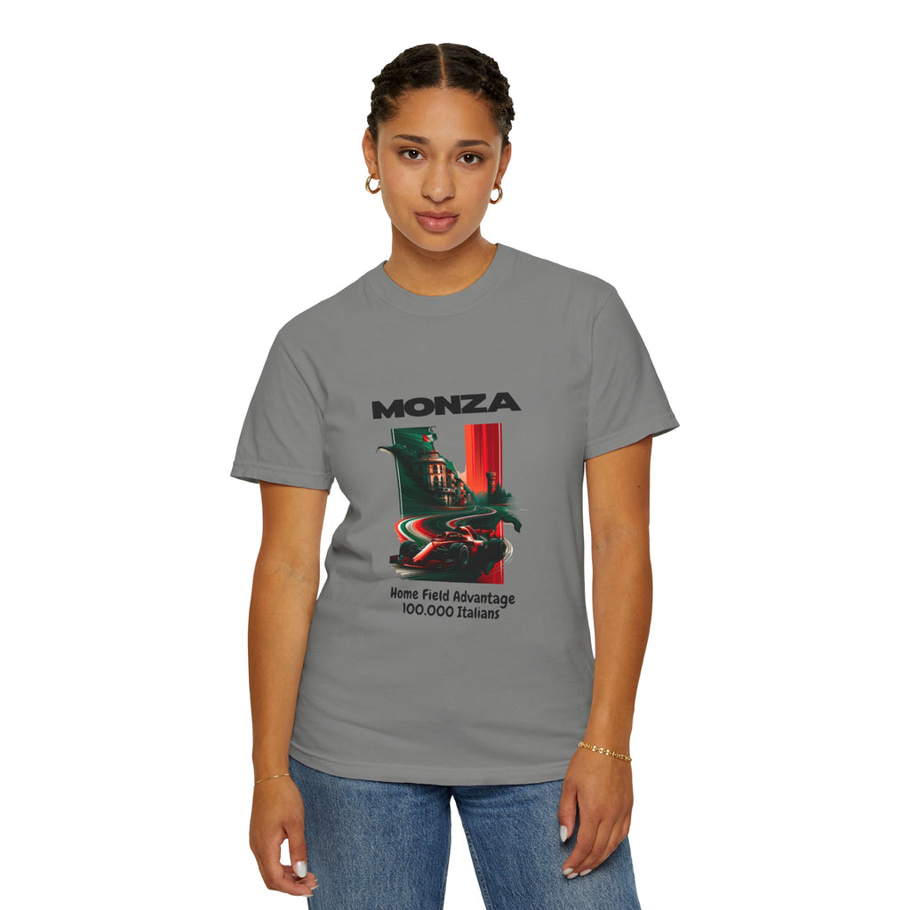 Monza Vintage Racing T-Shirt — "Home Field Advantage" Italian Circuit Tee - Multicolor