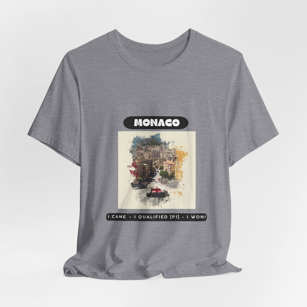 Monaco Grand Prix T-Shirt | I Came - I Qualified [P1] - I Won! | Classic Tee