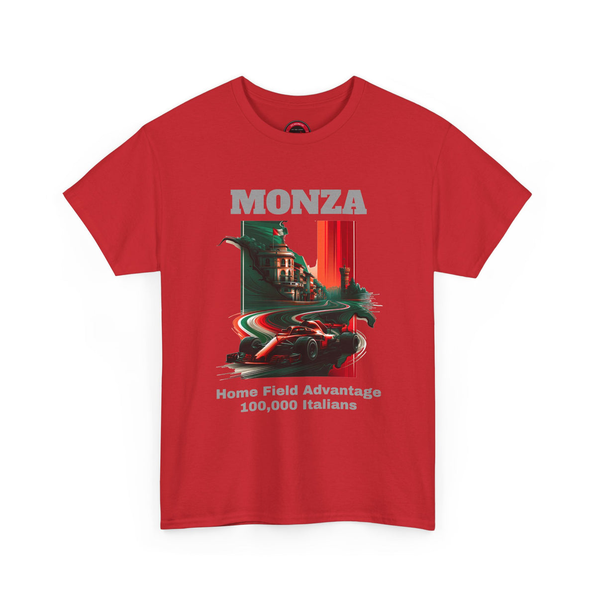 Monza Grand Prix T-Shirt | Home Field Advantage - 100,000 Italians | Traditional-Weight Classic Tee (Unisex Fit)