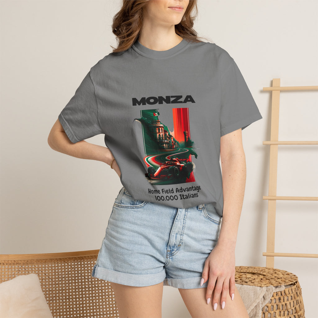 Monza Grand Prix T-Shirt | Home Field Advantage - 100,000 Italians | Heavyweight Classic Tee