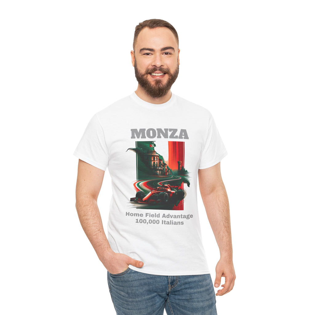 Monza Grand Prix T-Shirt | Home Field Advantage - 100,000 Italians - Traditional-Weight Classic Tee (Unisex Fit)