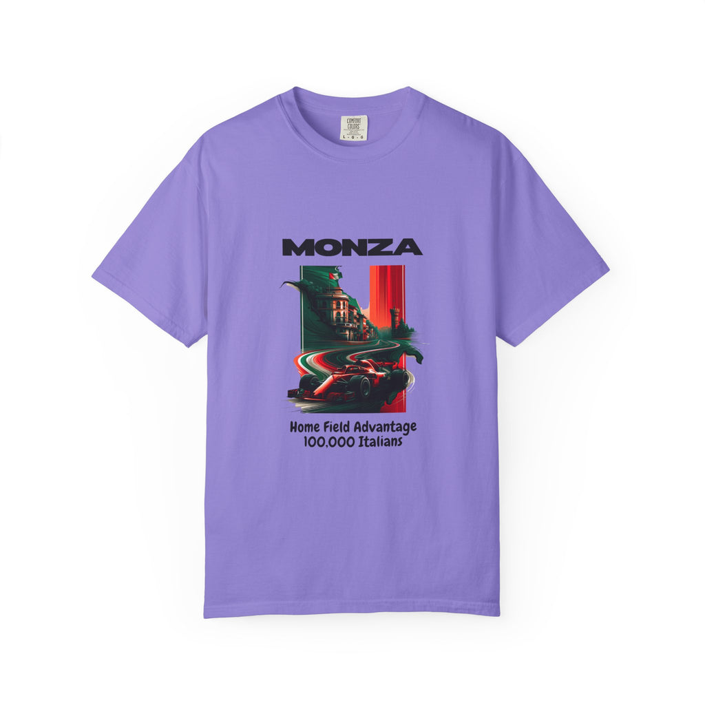 Monza Vintage Racing T-Shirt — "Home Field Advantage" Italian Circuit Tee - Multicolor