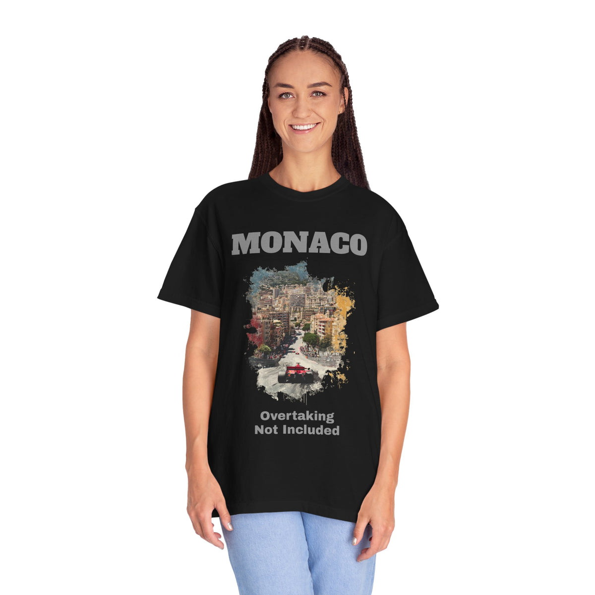 Monaco Grand Prix T-Shirt | Overtaking Not Included - Heavy-Weight Classic Tee