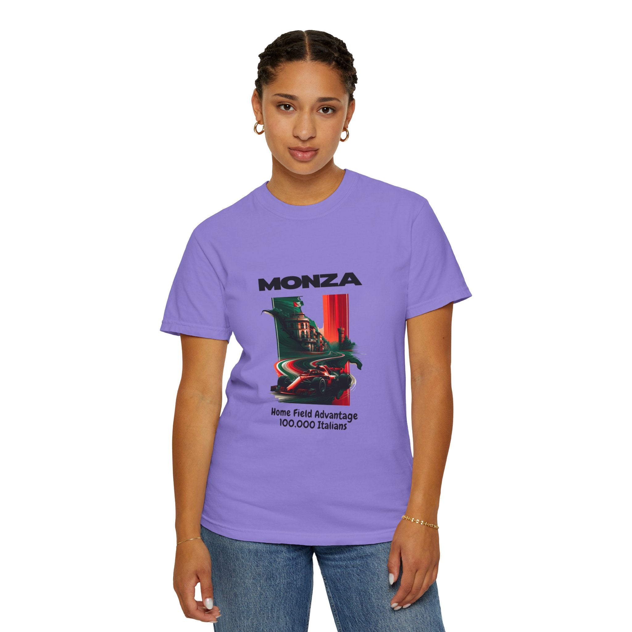 Monza Vintage Racing T-Shirt — "Home Field Advantage" Italian Circuit Tee - Multicolor