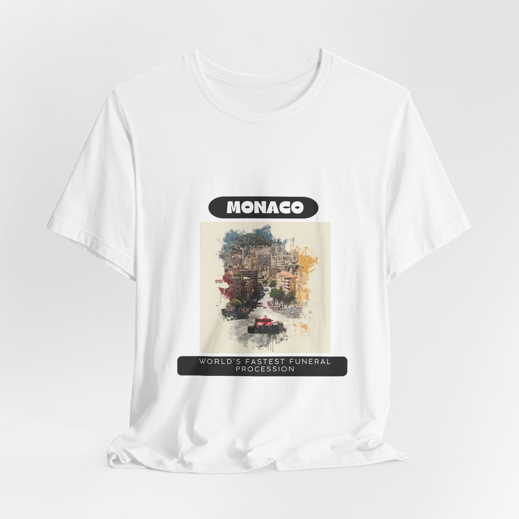 Monaco Grand Prix T-Shirt | World's Fastest Funeral Procession | Classic Tee