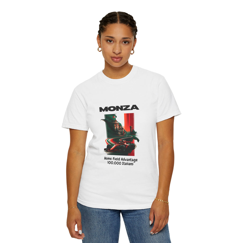 Monza Vintage Racing T-Shirt — "Home Field Advantage" Italian Circuit Tee - Multicolor