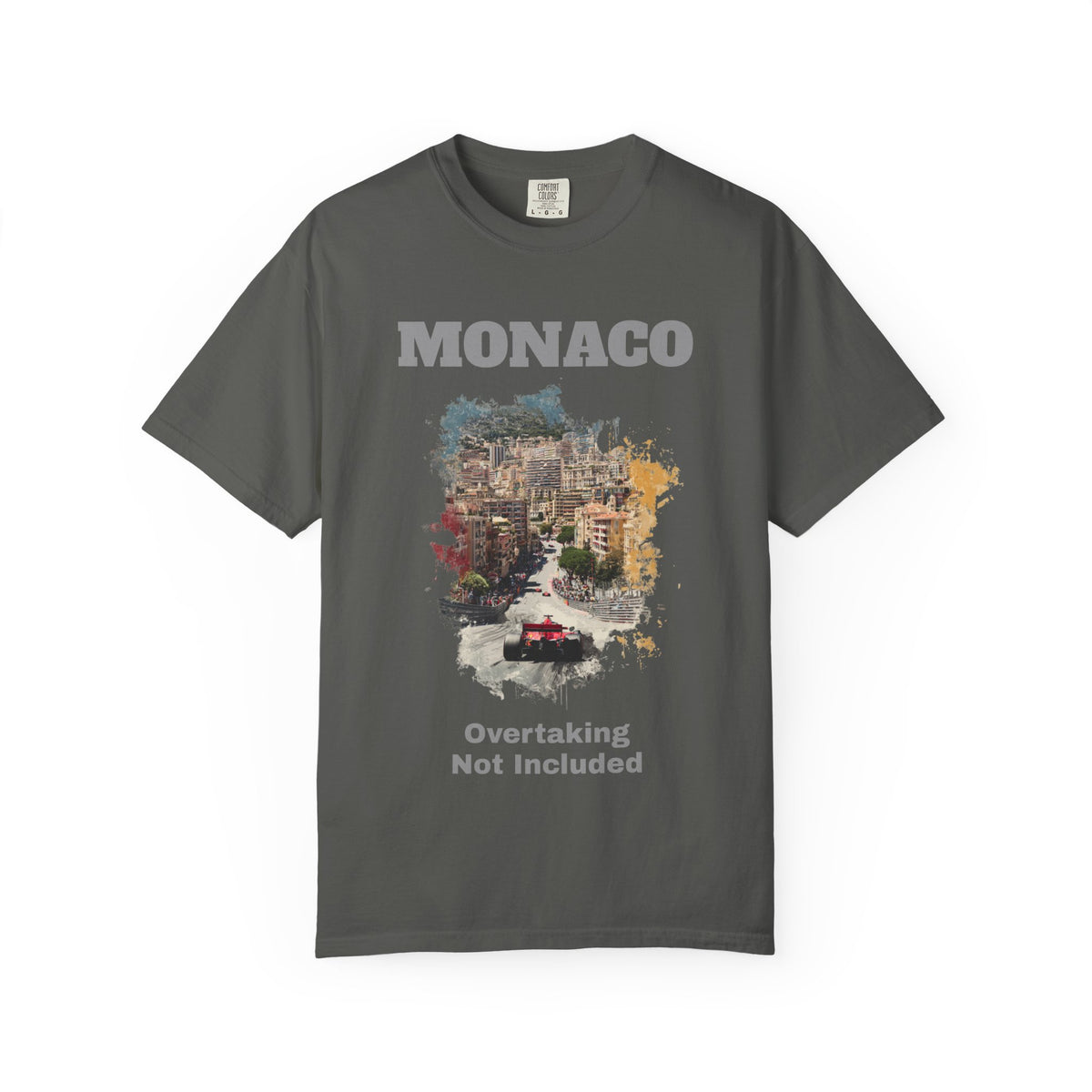 Monaco Grand Prix T-Shirt | Overtaking Not Included - Heavy-Weight Classic Tee