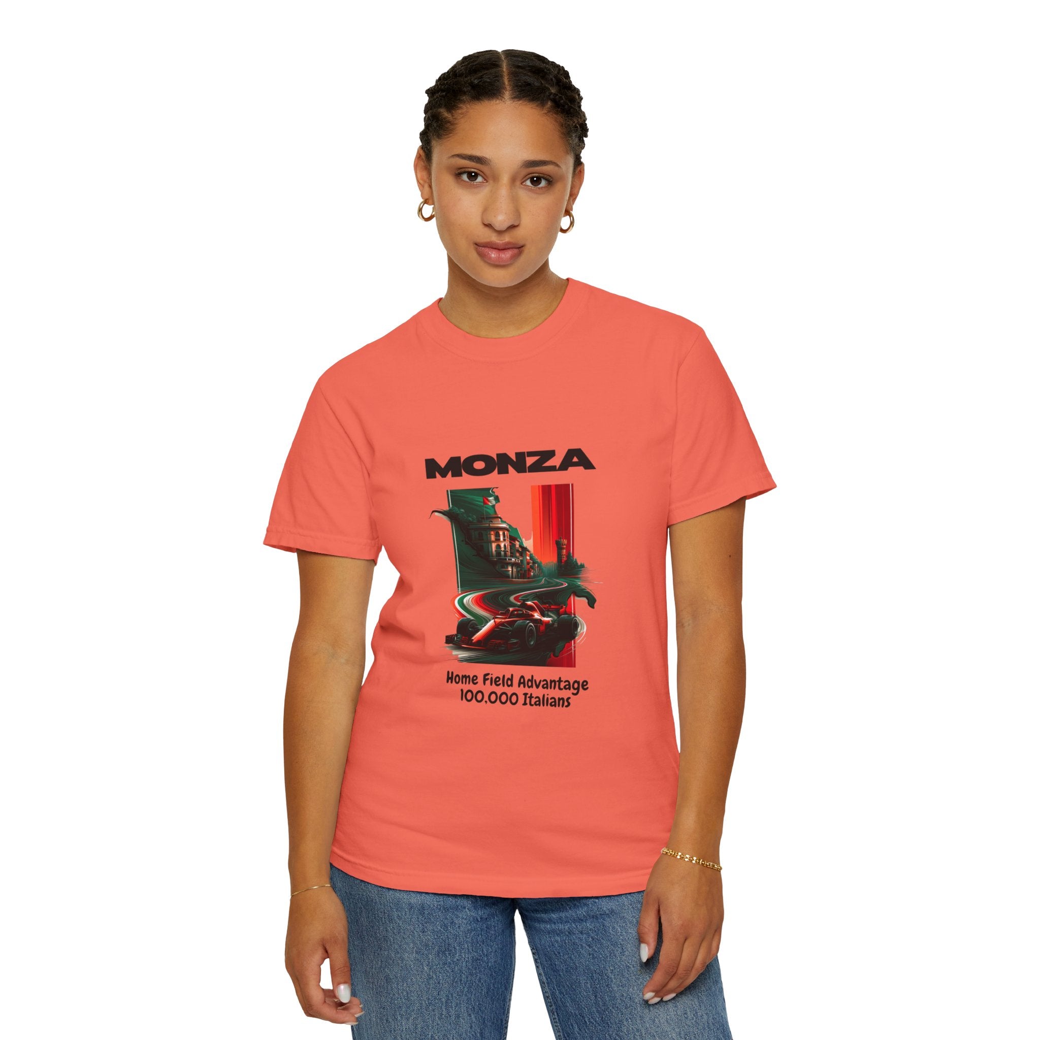 Monza Vintage Racing T-Shirt — "Home Field Advantage" Italian Circuit Tee - Multicolor