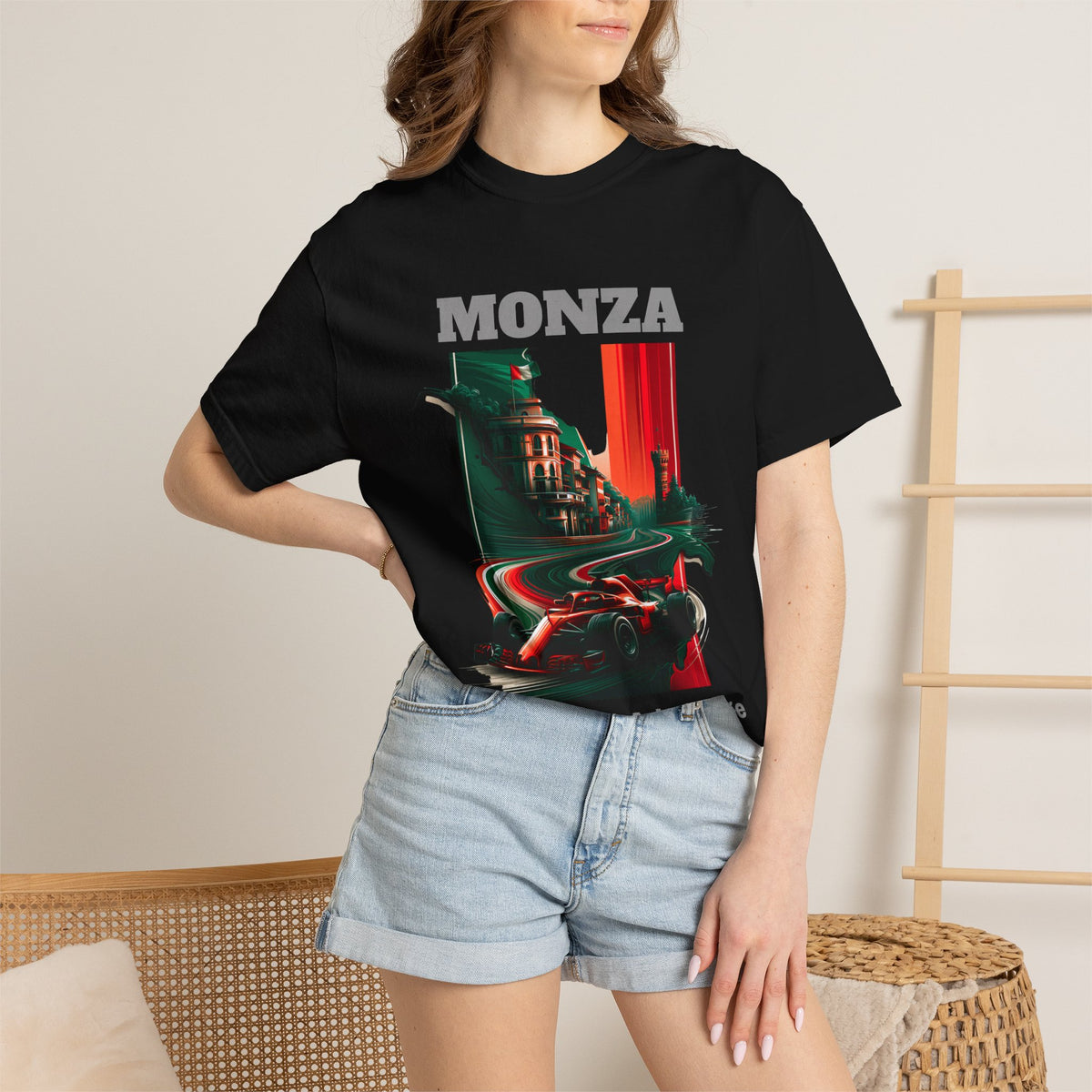 Monza Grand Prix T-Shirt | Home Field Advantage - 100,000 Italians | Heavy-Weight Classic Tee (Unisex Fit)