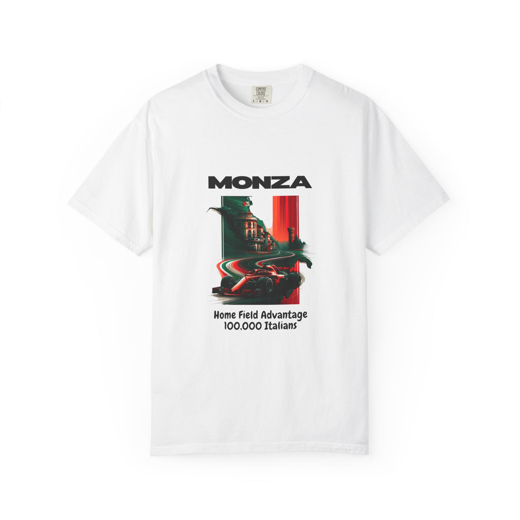 Monza Vintage Racing T-Shirt — "Home Field Advantage" Italian Circuit Tee - Multicolor