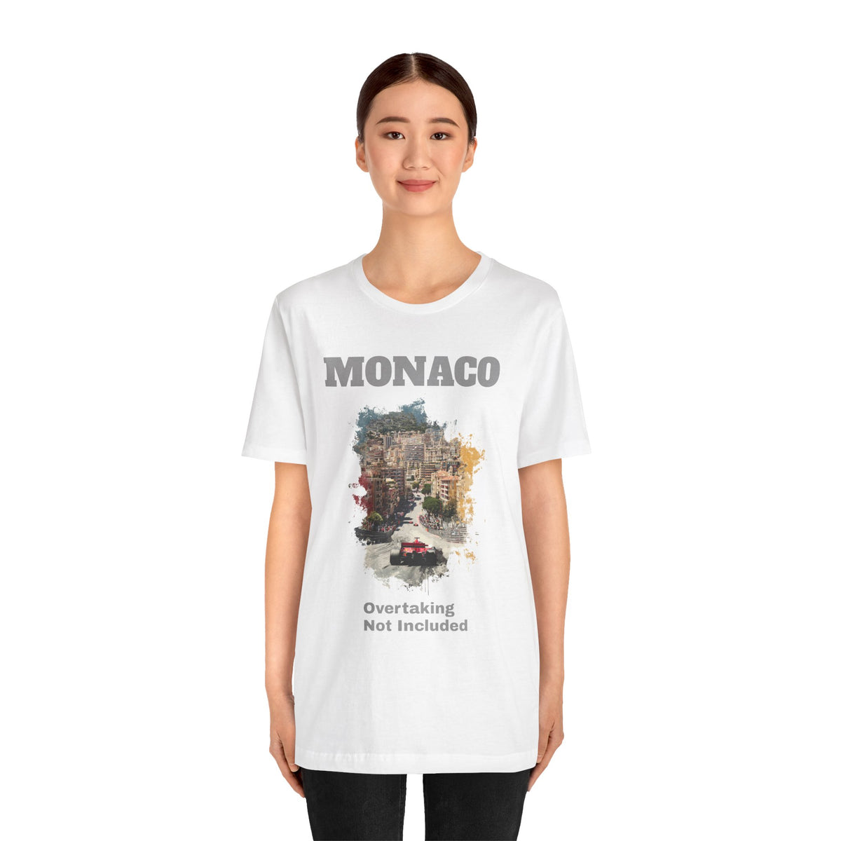 Monaco Grand Prix T-Shirt | Overtaking Not Included - Light-Weight Classic Tee (Female Fit)