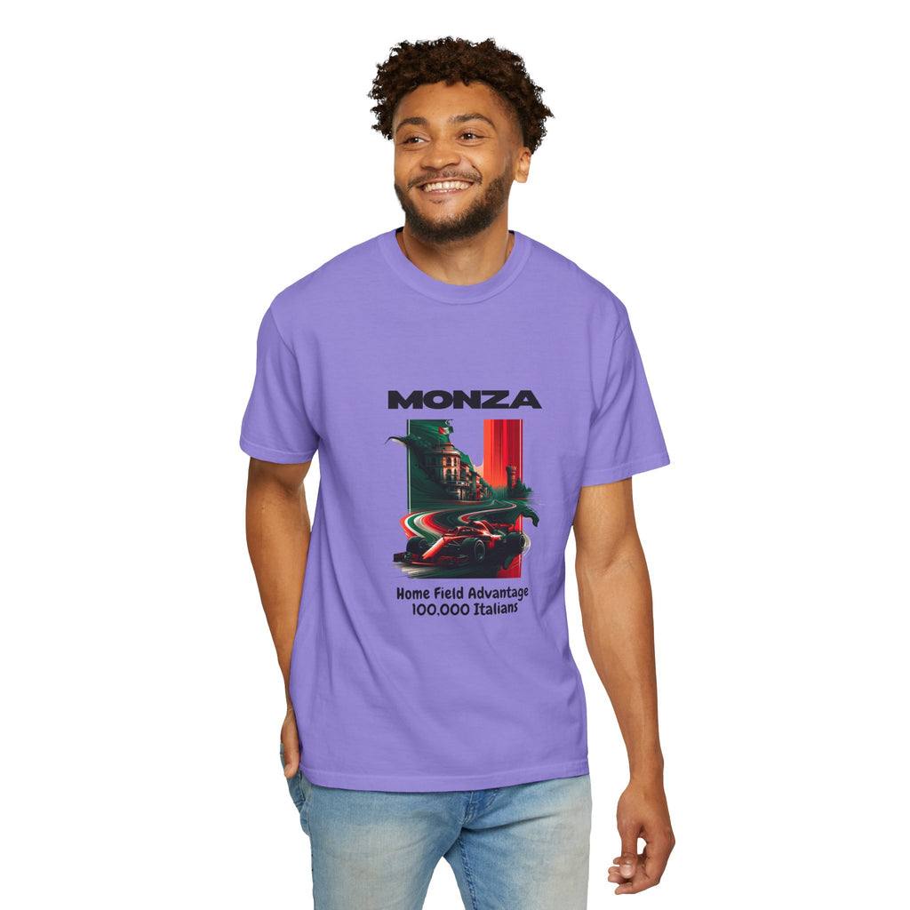 Monza Vintage Racing T-Shirt — "Home Field Advantage" Italian Circuit Tee - Multicolor
