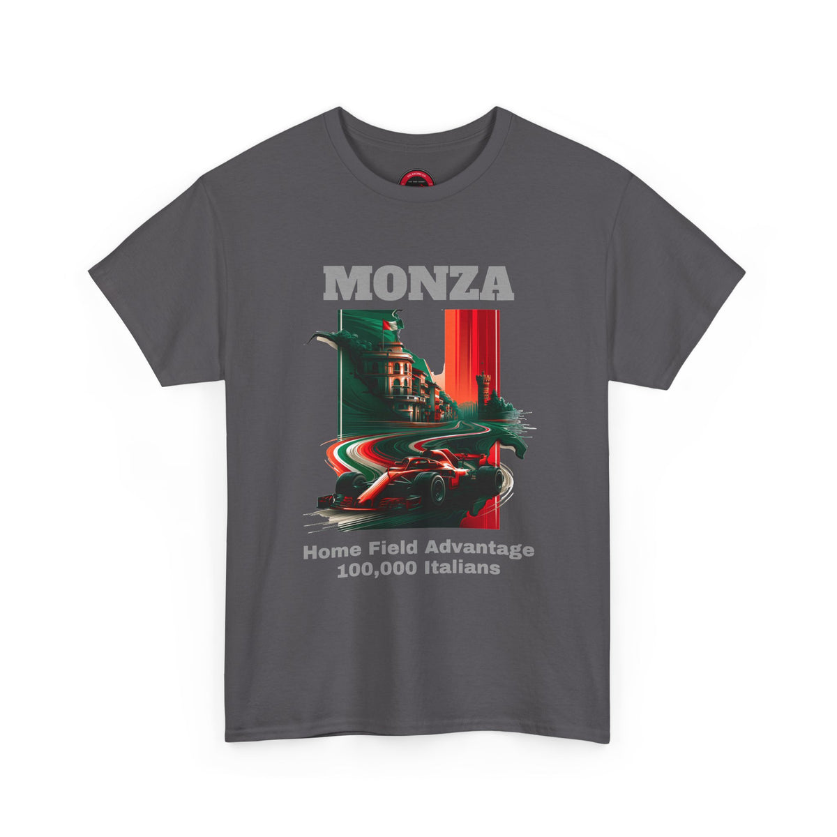 Monza Grand Prix T-Shirt | Home Field Advantage - 100,000 Italians | Traditional-Weight Classic Tee (Unisex Fit)