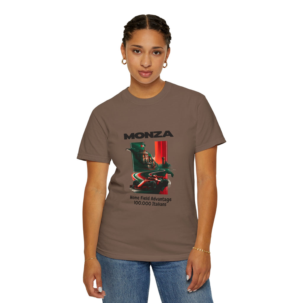 Monza Vintage Racing T-Shirt — "Home Field Advantage" Italian Circuit Tee - Multicolor