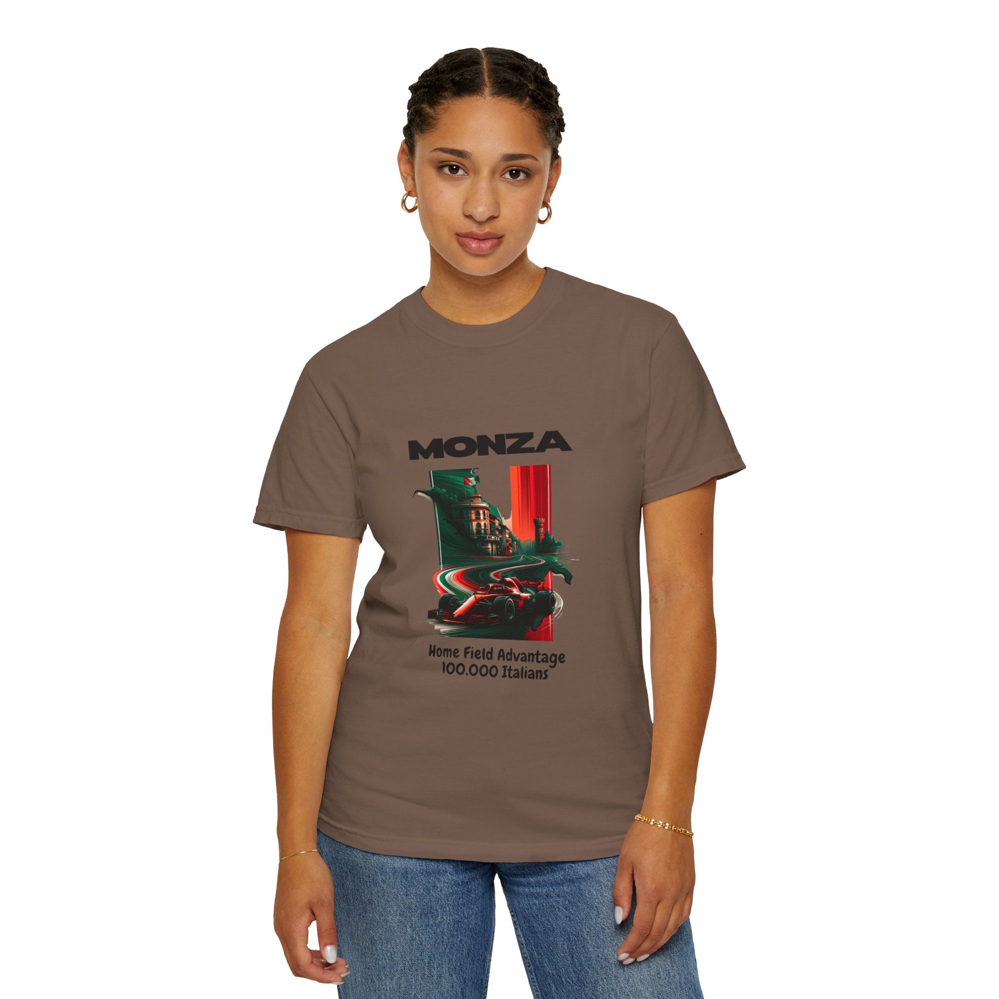 Monza Vintage Racing T-Shirt — "Home Field Advantage" Italian Circuit Tee - Multicolor