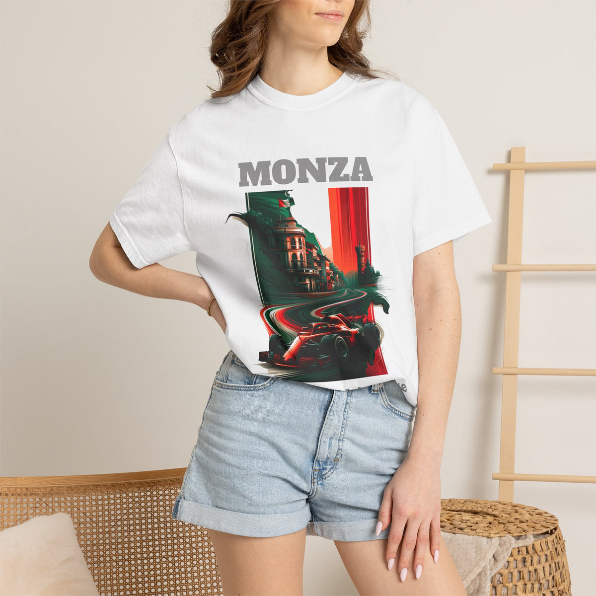 Monza Grand Prix T-Shirt | Home Field Advantage - 100,000 Italians | Heavy-Weight Classic Tee (Unisex Fit)