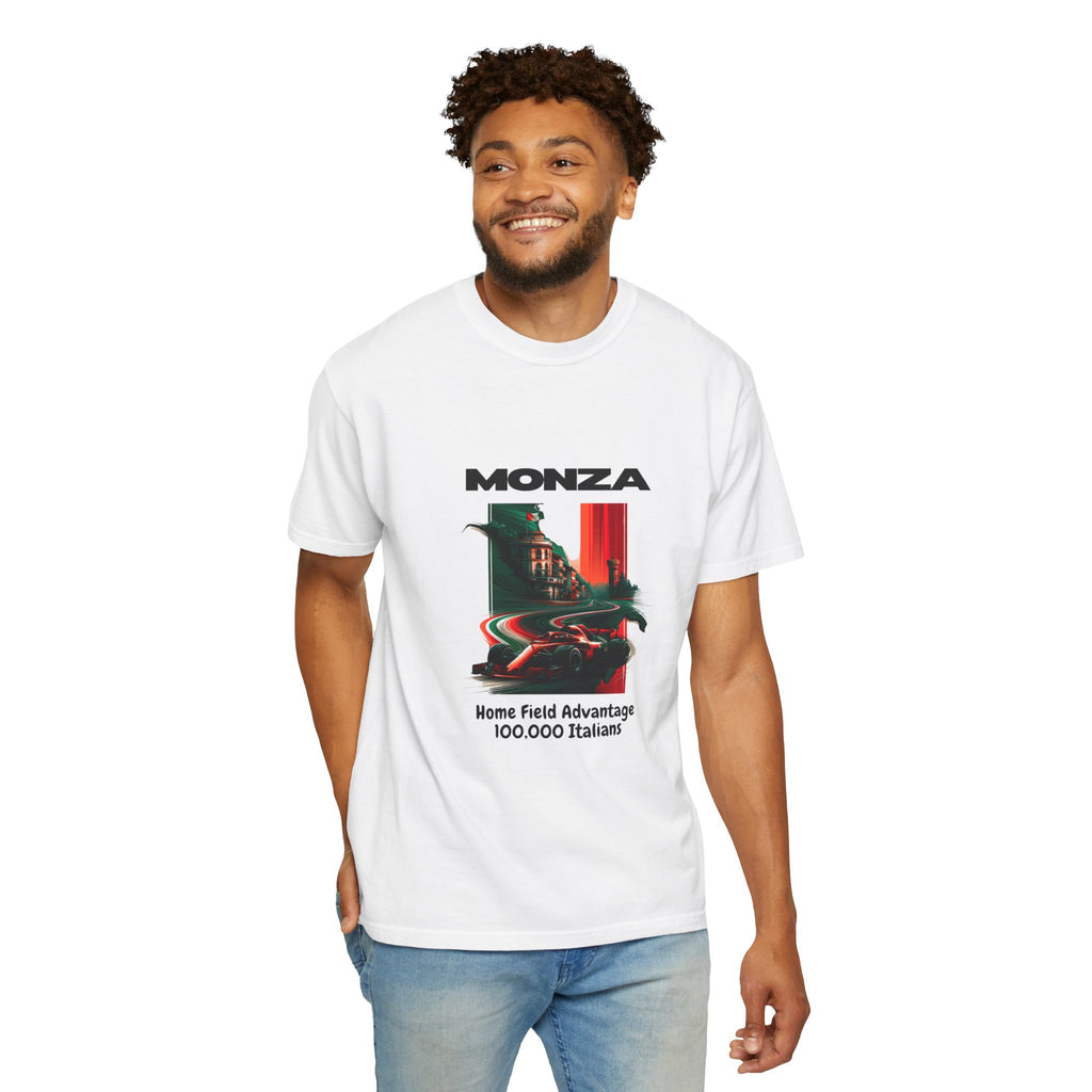 Monza Vintage Racing T-Shirt — "Home Field Advantage" Italian Circuit Tee - Multicolor