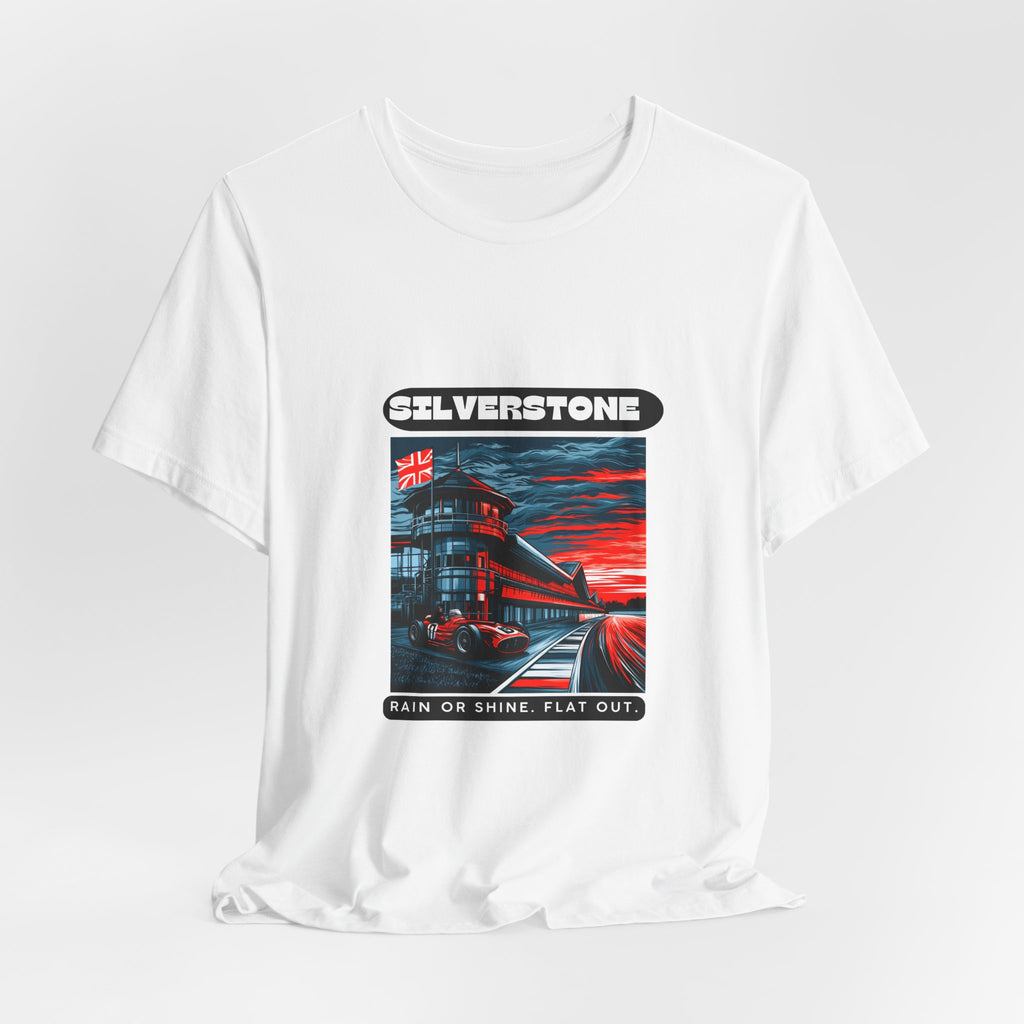 Silverstone Grand Prix T-Shirt | Rain or Shine. Flat Out. | Classic Tee