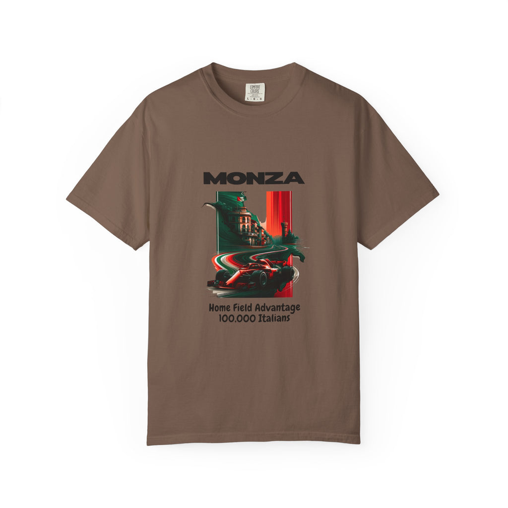 Monza Vintage Racing T-Shirt — "Home Field Advantage" Italian Circuit Tee - Multicolor