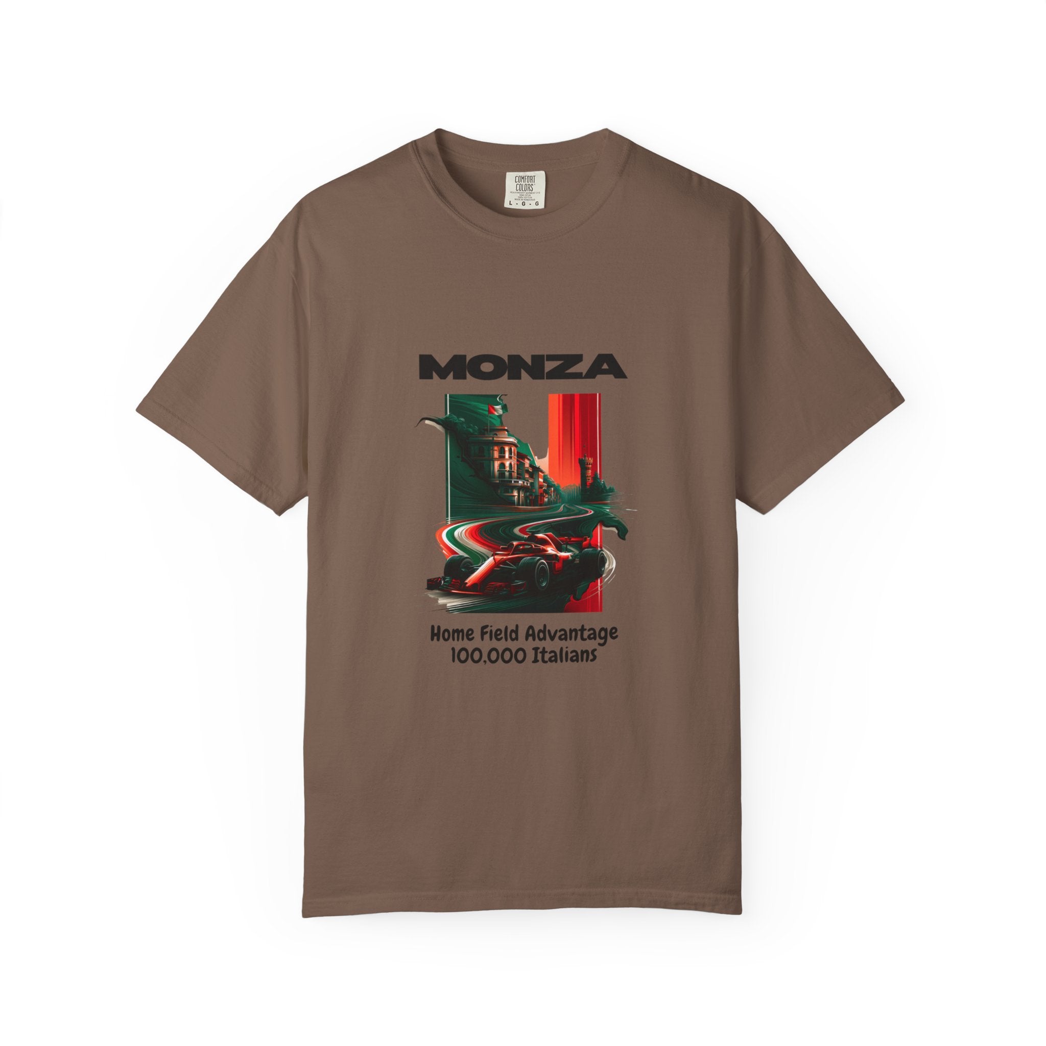 Monza Vintage Racing T-Shirt — "Home Field Advantage" Italian Circuit Tee - Multicolor