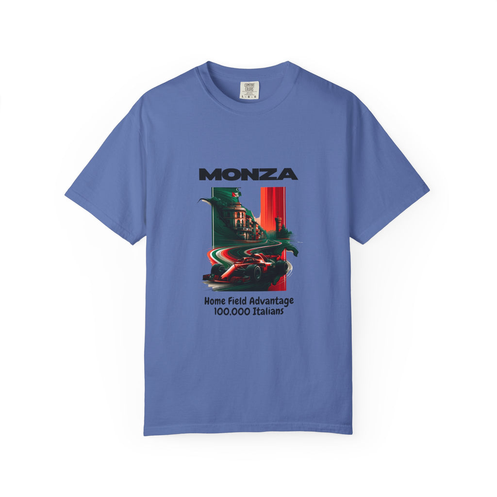 Monza Vintage Racing T-Shirt — "Home Field Advantage" Italian Circuit Tee - Multicolor