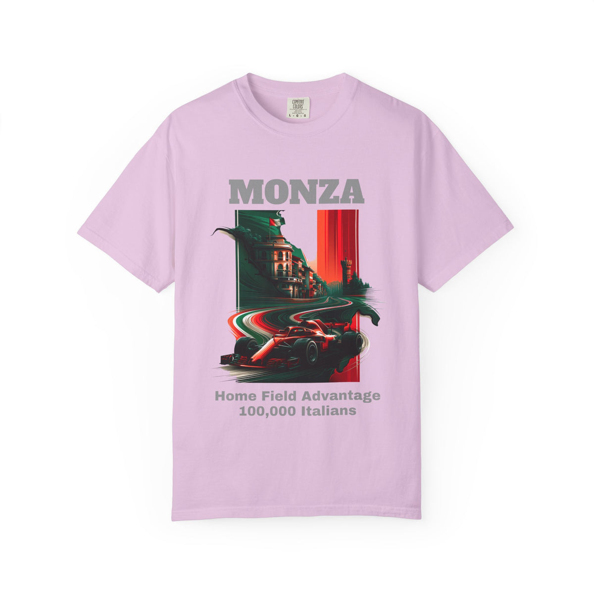 Monza Grand Prix T-Shirt | Home Field Advantage - 100,000 Italians | Heavy-Weight Classic Tee (Unisex Fit)