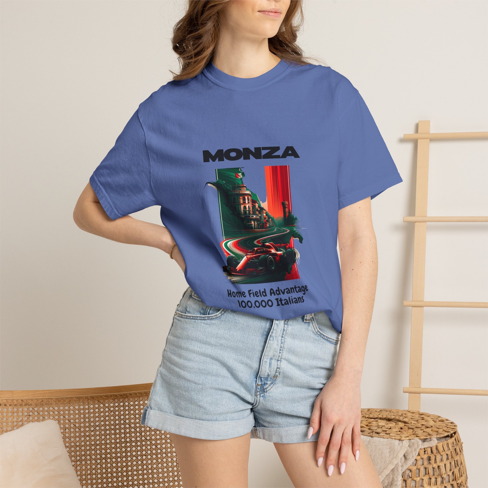 Monza Grand Prix T-Shirt | Home Field Advantage - 100,000 Italians | Heavyweight Classic Tee