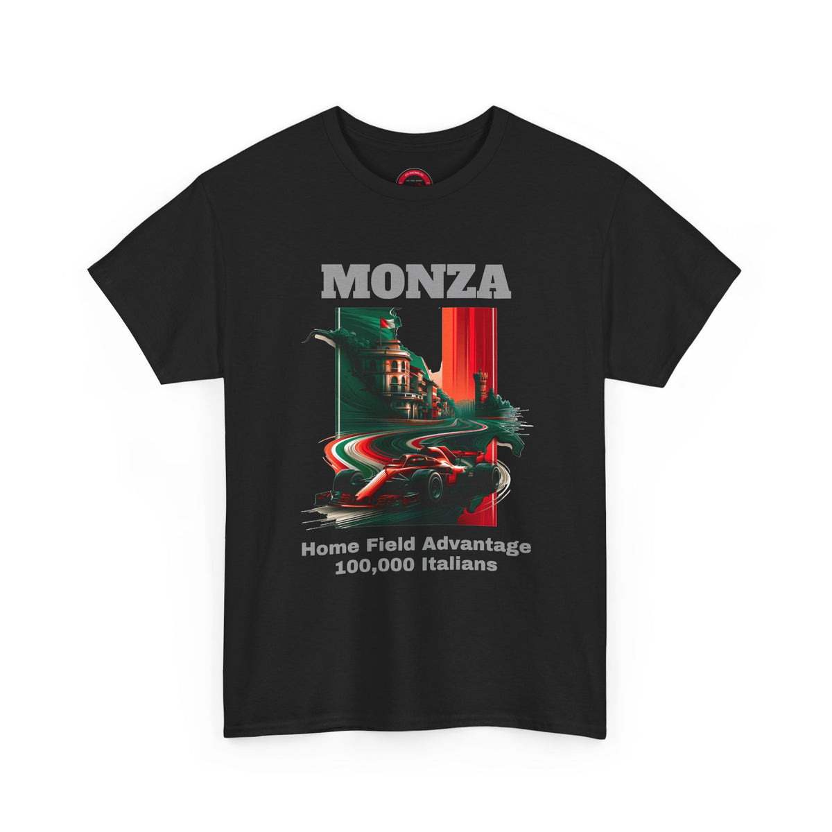 Monza Grand Prix T-Shirt | Home Field Advantage - 100,000 Italians | Traditional-Weight Classic Tee (Unisex Fit)