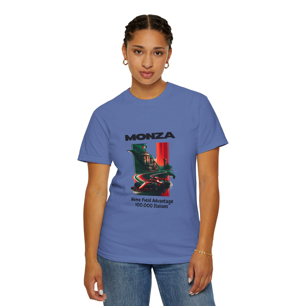 Monza Vintage Racing T-Shirt — "Home Field Advantage" Italian Circuit Tee - Multicolor