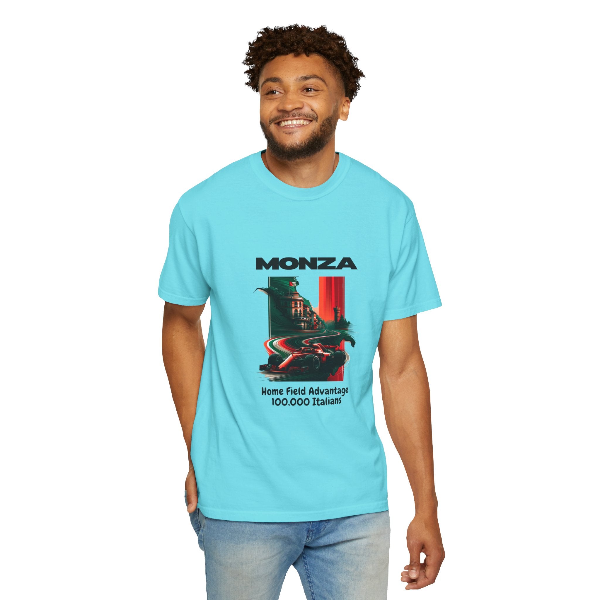 Monza Vintage Racing T-Shirt — "Home Field Advantage" Italian Circuit Tee - Multicolor