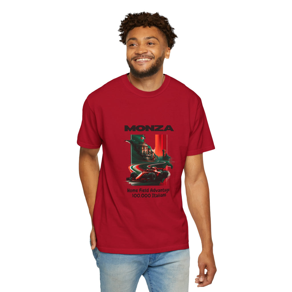 Monza Vintage Racing T-Shirt — "Home Field Advantage" Italian Circuit Tee - Multicolor