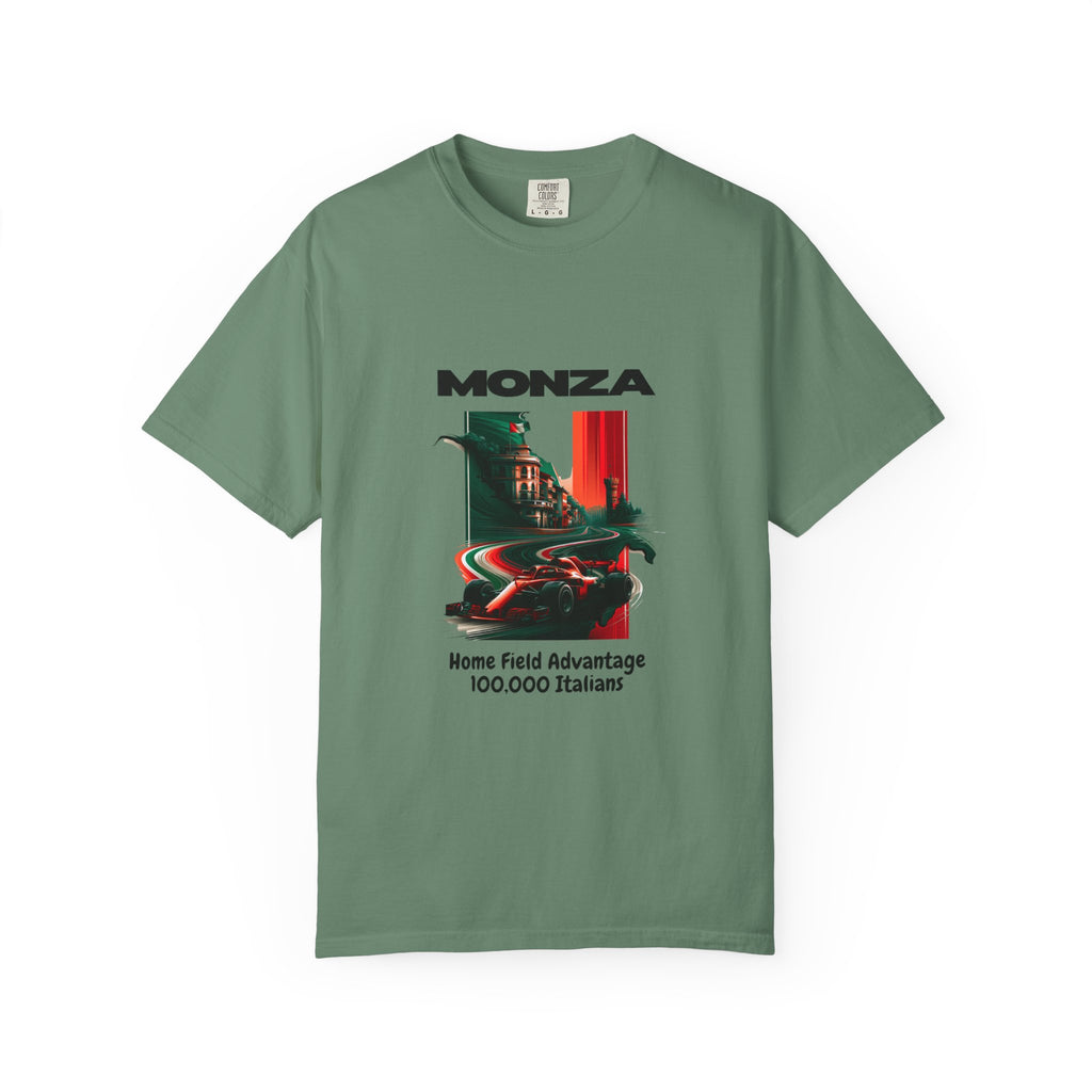 Monza Vintage Racing T-Shirt — "Home Field Advantage" Italian Circuit Tee - Multicolor