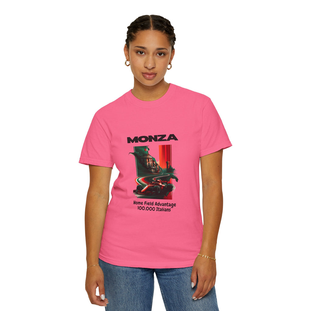 Monza Vintage Racing T-Shirt — "Home Field Advantage" Italian Circuit Tee - Multicolor