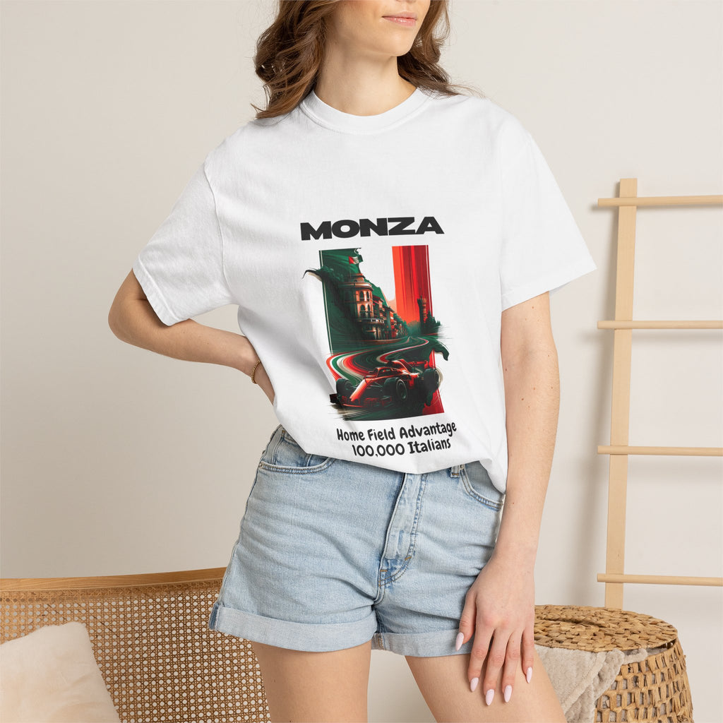 Monza Grand Prix T-Shirt | Home Field Advantage - 100,000 Italians | Heavyweight Classic Tee