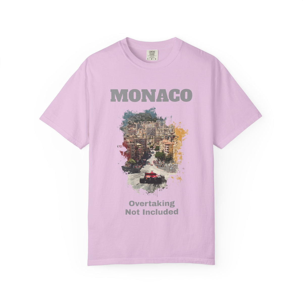 Monaco Grand Prix T-Shirt | Overtaking Not Included - Heavy-Weight Classic Tee