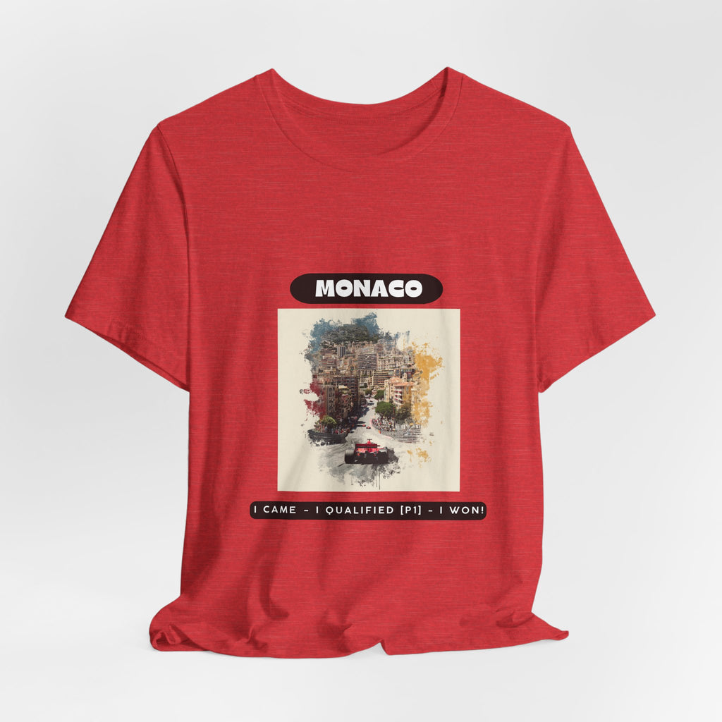 Monaco Grand Prix T-Shirt | I Came - I Qualified [P1] - I Won! | Classic Tee