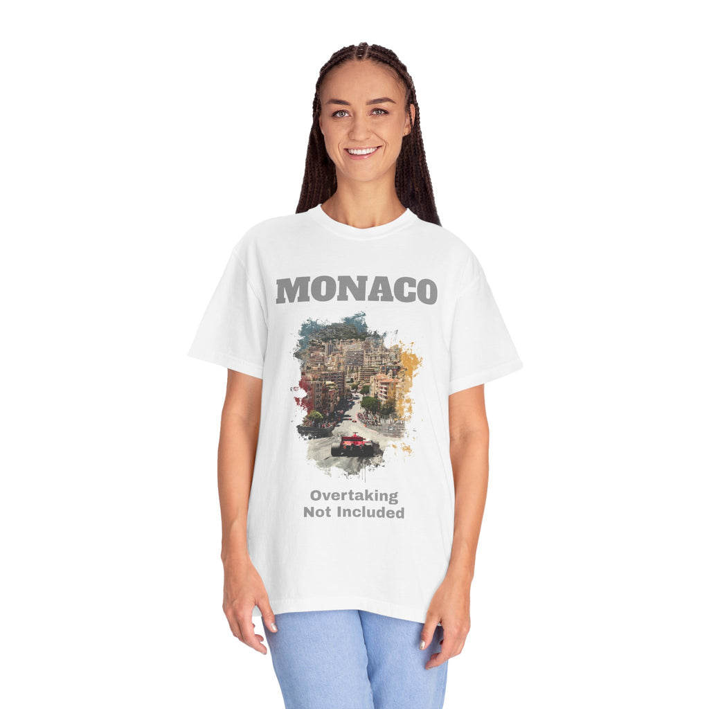 Monaco Grand Prix T-Shirt | Overtaking Not Included - Heavy-Weight Classic Tee