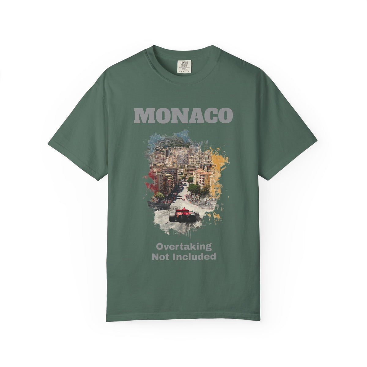 Monaco Grand Prix T-Shirt | Overtaking Not Included - Heavy-Weight Classic Tee