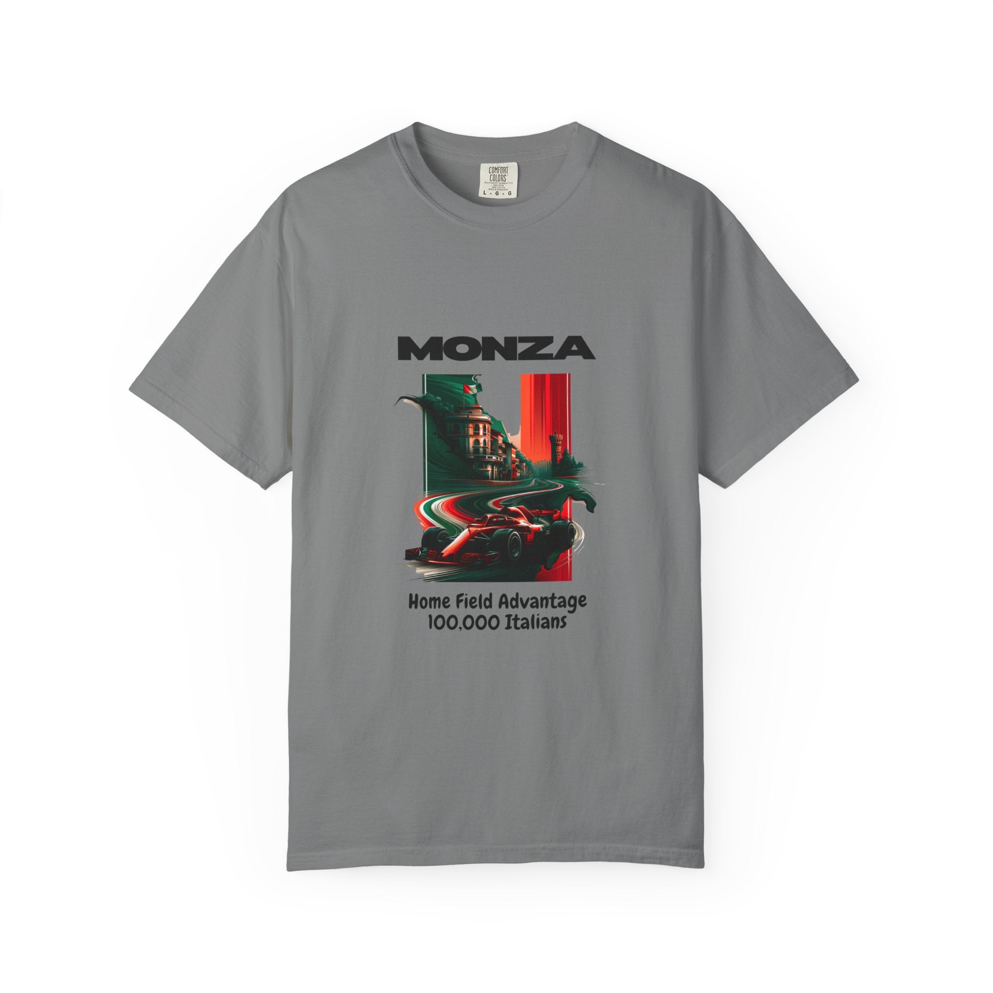 Monza Grand Prix T-Shirt | Home Field Advantage - 100,000 Italians | Heavyweight Classic Tee